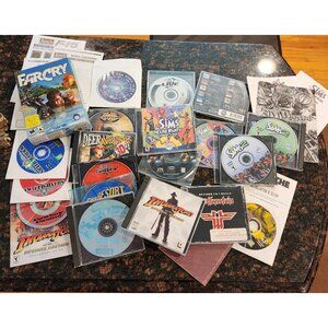 20 Vintage PC Computer Games CD-ROM Windows 95/98 Jane WWII Fighter Wolfenstein